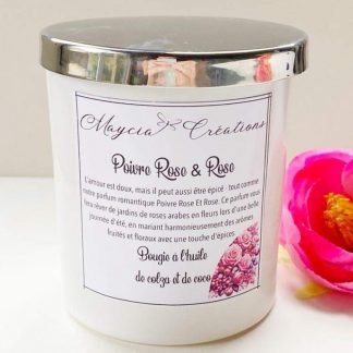 Bougie Poivre Rose & Rose