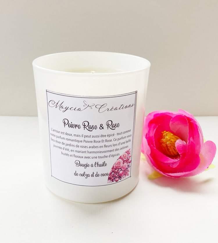 Bougie Poivre Rose & Rose – Image 2