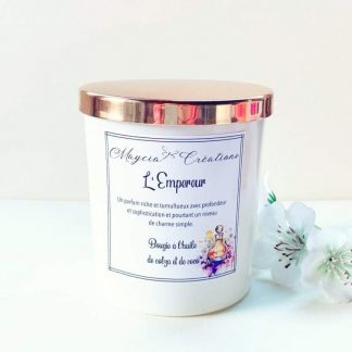 Bougie cire de colza et de coco fait main