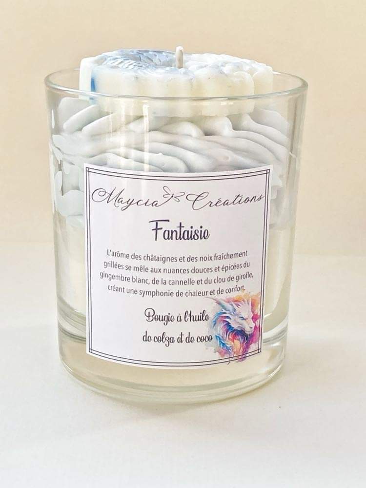 Bougie fantaisie parfum casse noisette
