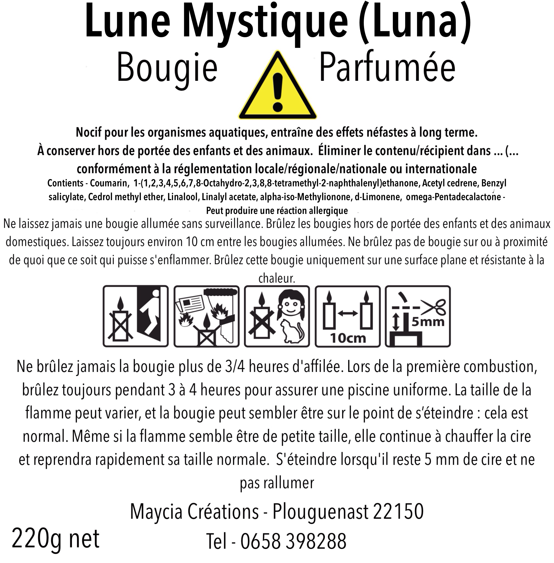 Bougie fouetté Lune Mystique – Image 6