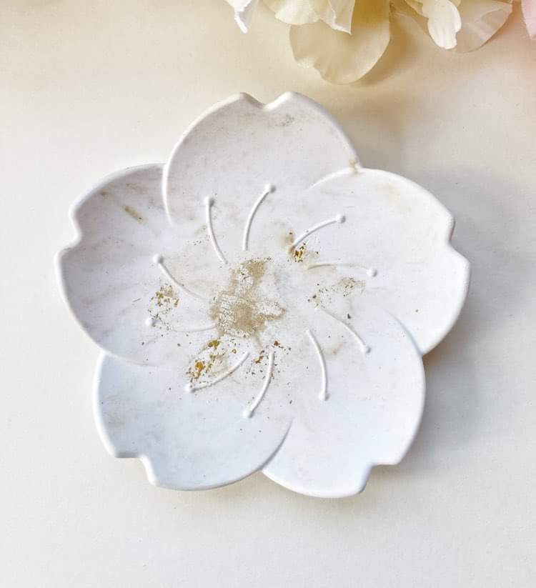 Support bougie fleur