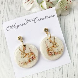 Boucles d’oreilles motif lièvre