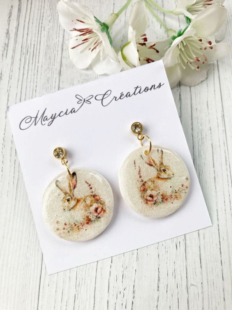 Boucles d’oreilles motif lièvre