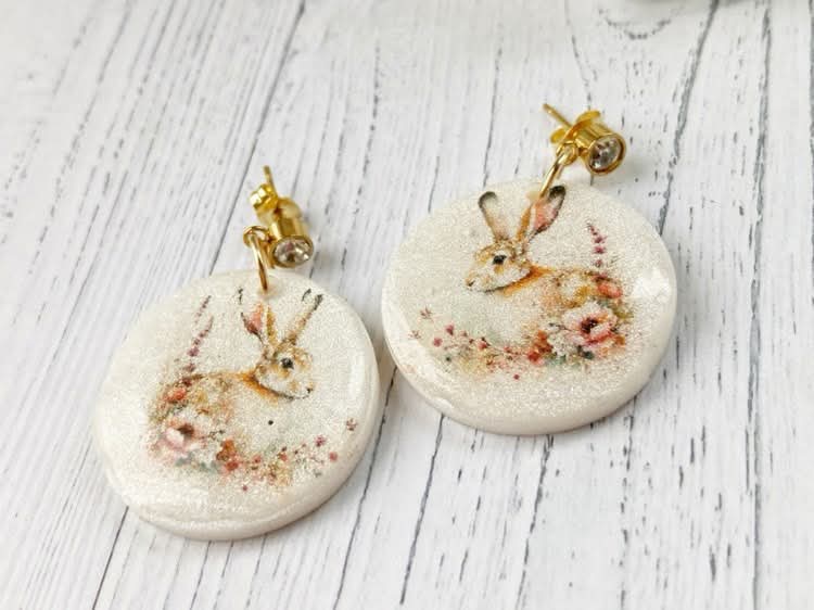 Boucles d’oreilles motif lièvre – Image 5