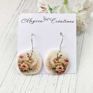 Boucles d’oreilles motif lièvre