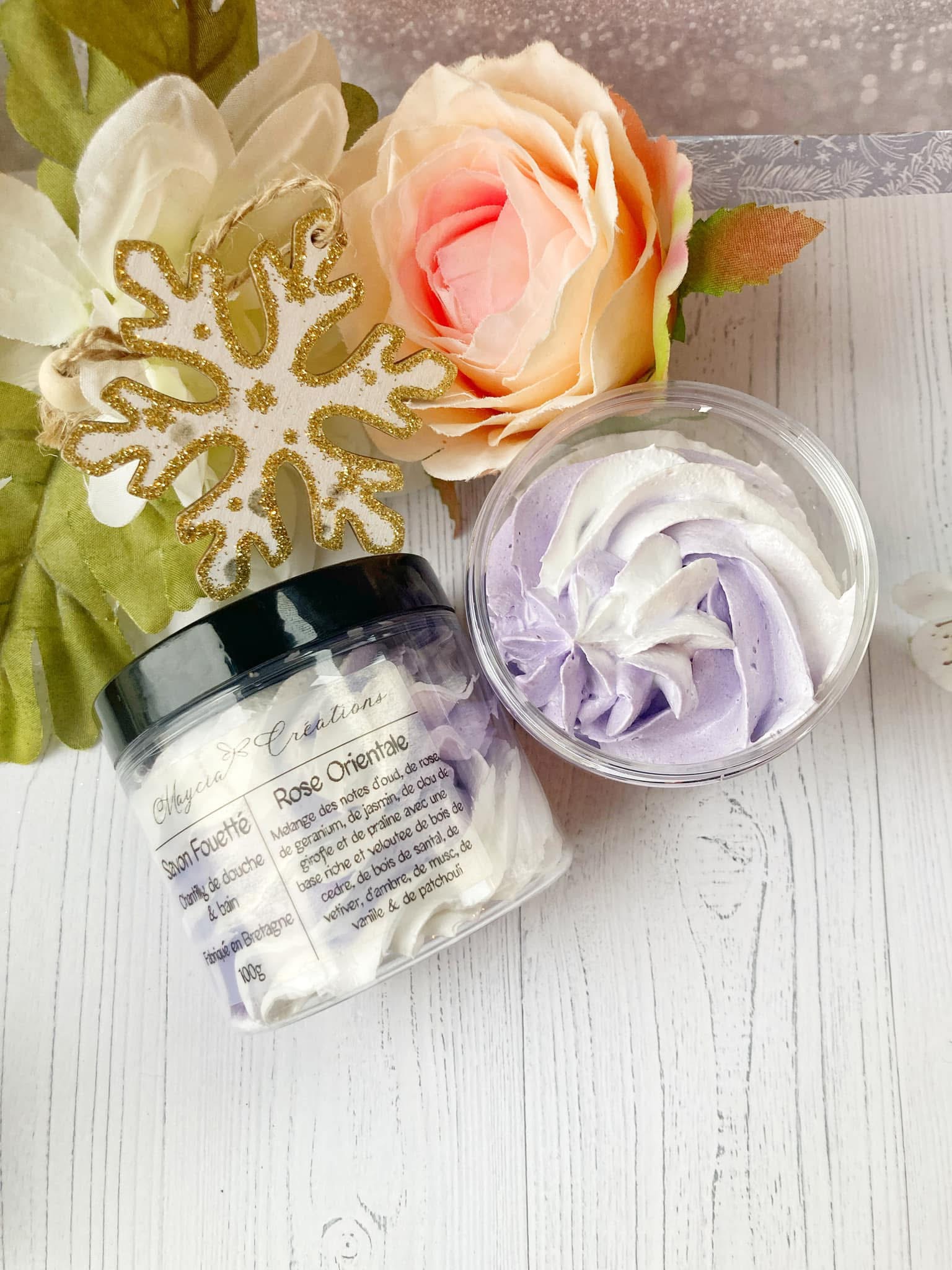 Savon Fouetté Rose Orientale – Savon Artisanal Parfumé – Image 2