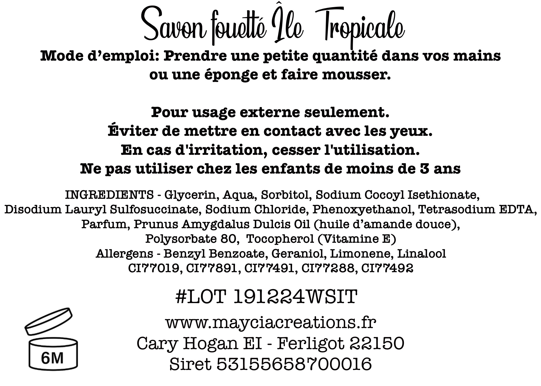 Savon fouetté île tropicale - Parfum Exotique et Hydratant – Image 5