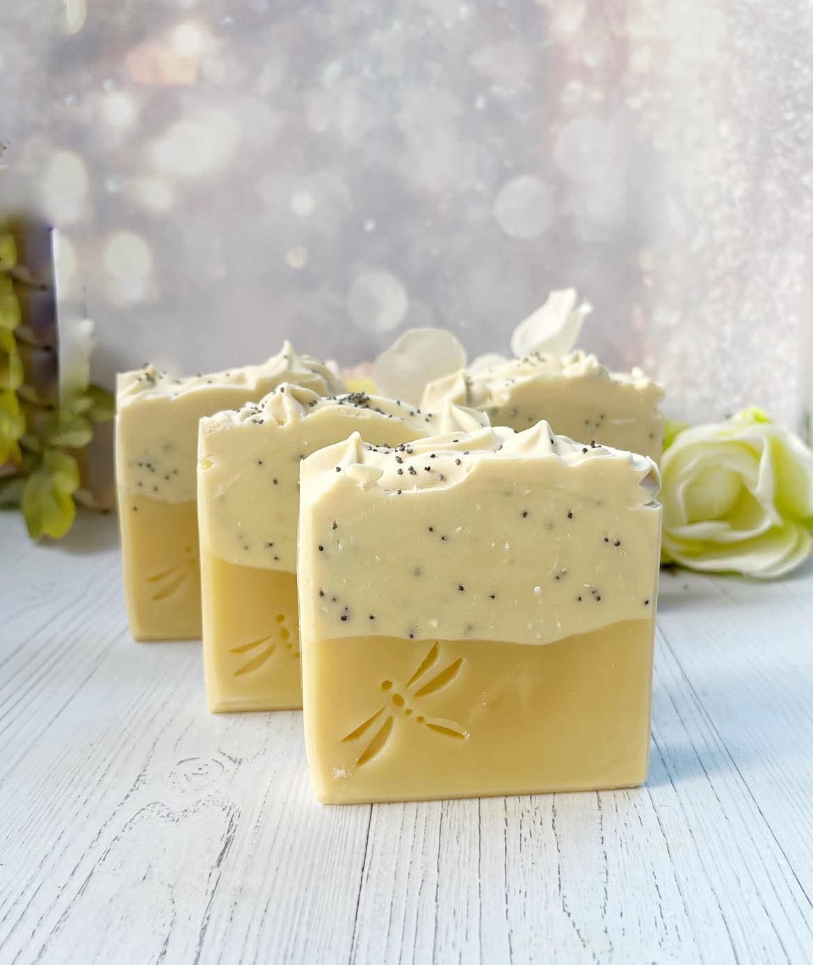 Savon Artisanal Fait Main - Citron aux Graines de Pavot – Image 3