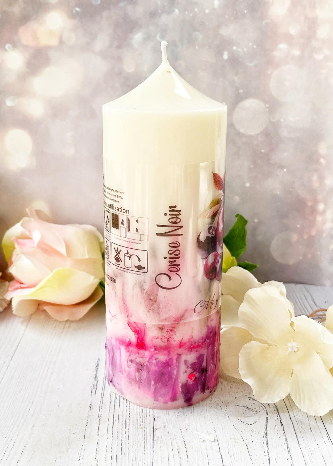 Bougie pilier cerise noire | Ambiance Gourmande – Image 5